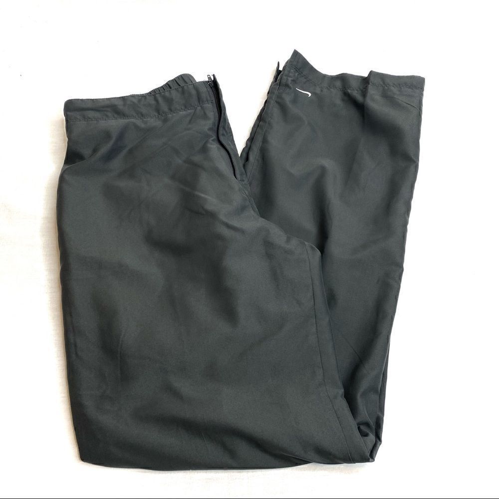 Nike gray mesh lined zipper and drawstring nylon track pants size M - Picture 8 of 16